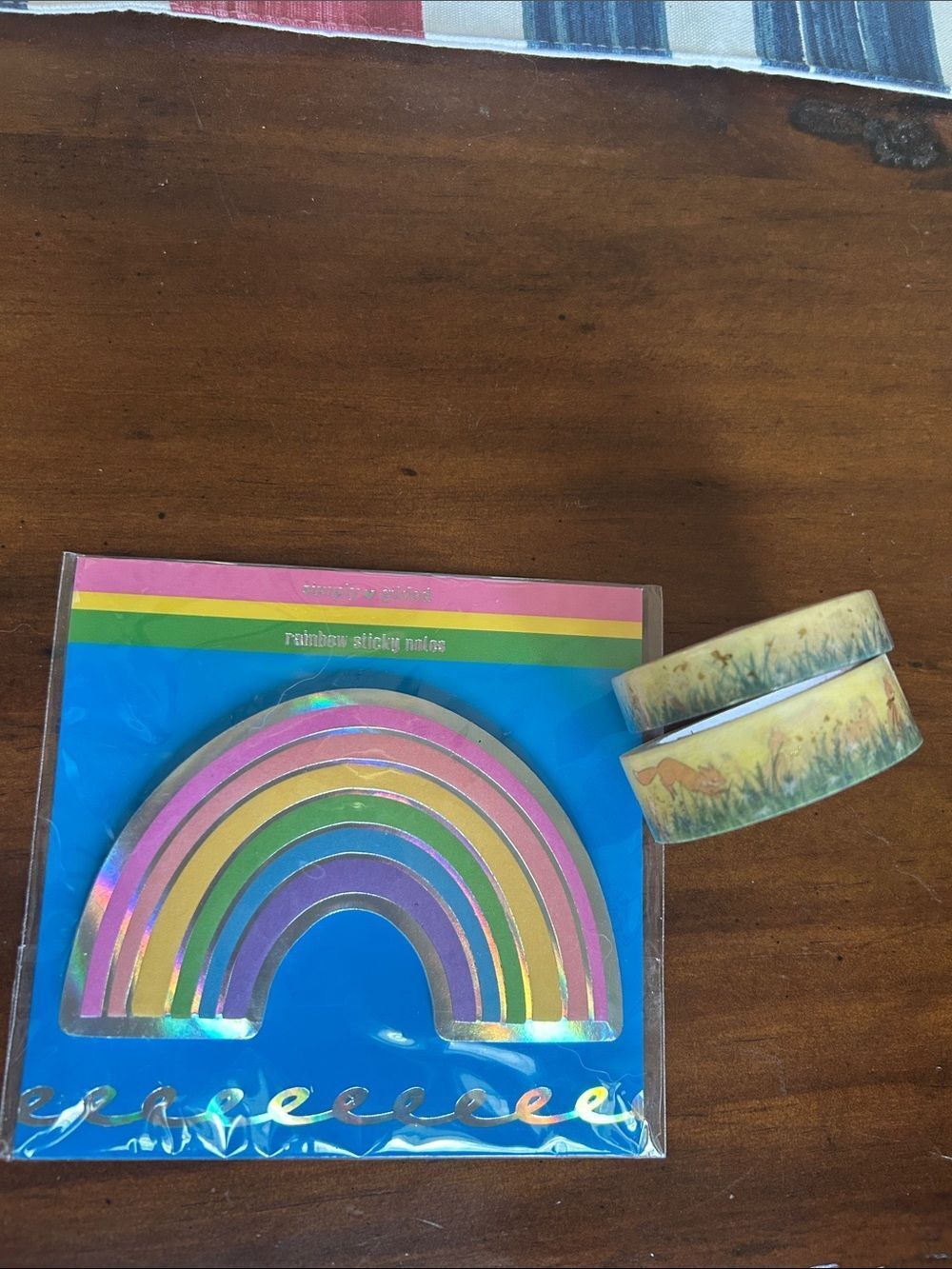 Simply Gilded Sticky Notes Pad and Decorative Washi Tape Set Multicolor new